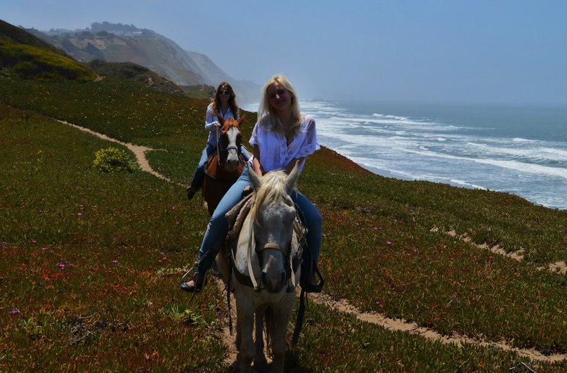Прогулка на лошадях. Калифорния