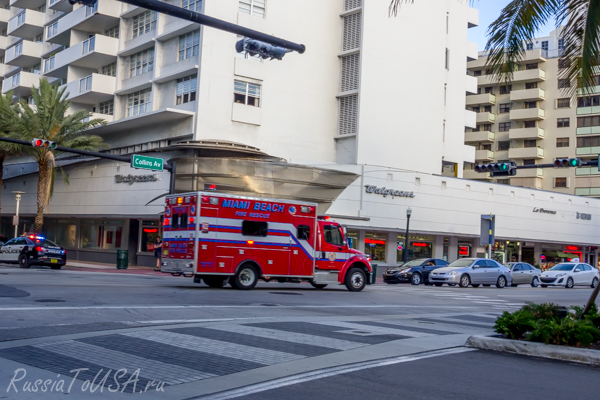 Пожарная машина в Майами